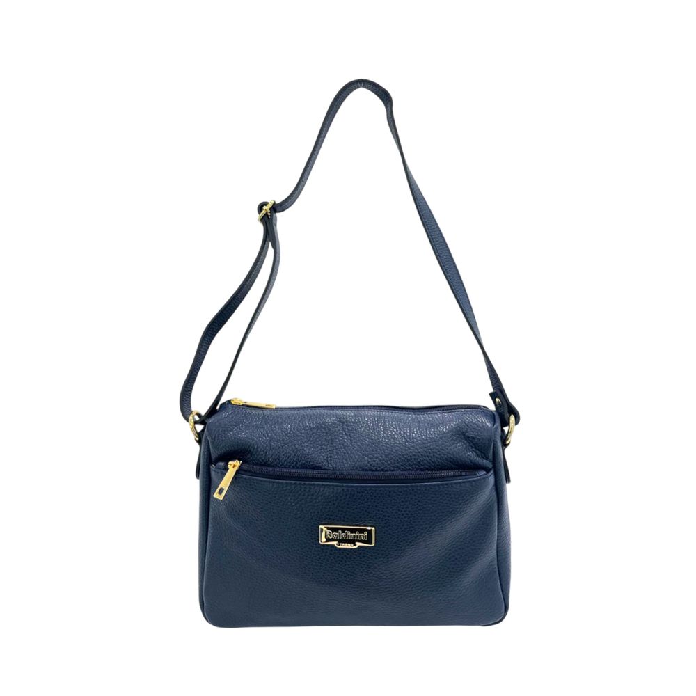 Baldinini Trend Blue Cowhide Crossbody Bag | Regal Royce