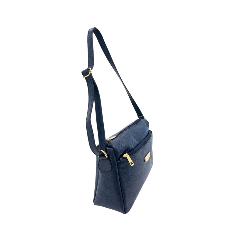Baldinini Trend Blue Cowhide Crossbody Bag | Regal Royce