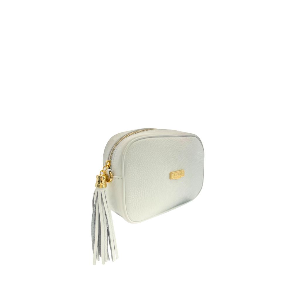 Baldinini Trend White Cowhide Crossbody Bag | Regal Royce