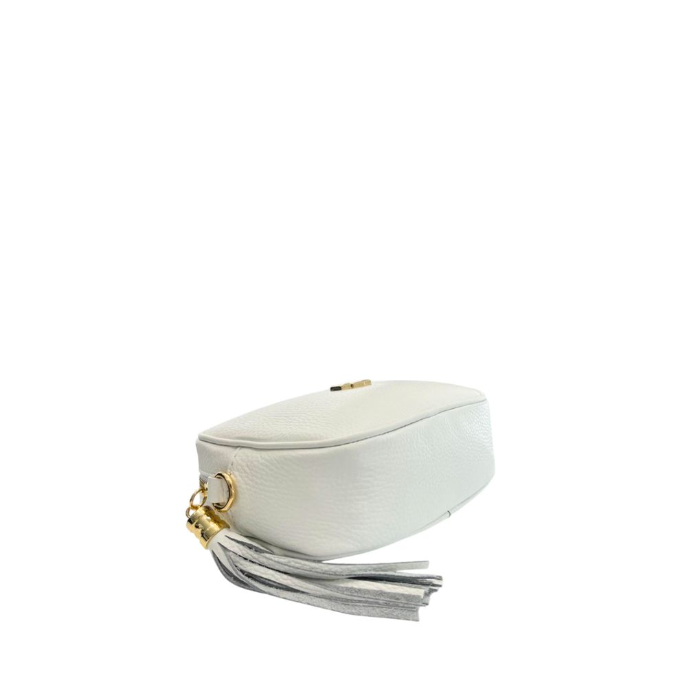 Baldinini Trend White Cowhide Crossbody Bag | Regal Royce