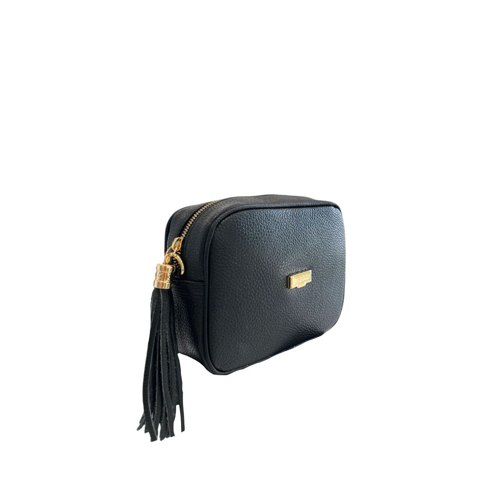 Baldinini Trend Black Cowhide Crossbody Bag | Regal Royce