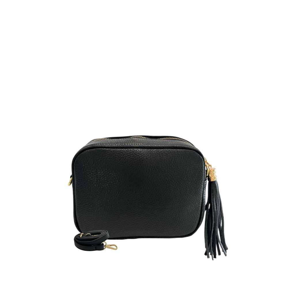 Baldinini Trend Black Cowhide Crossbody Bag | Regal Royce