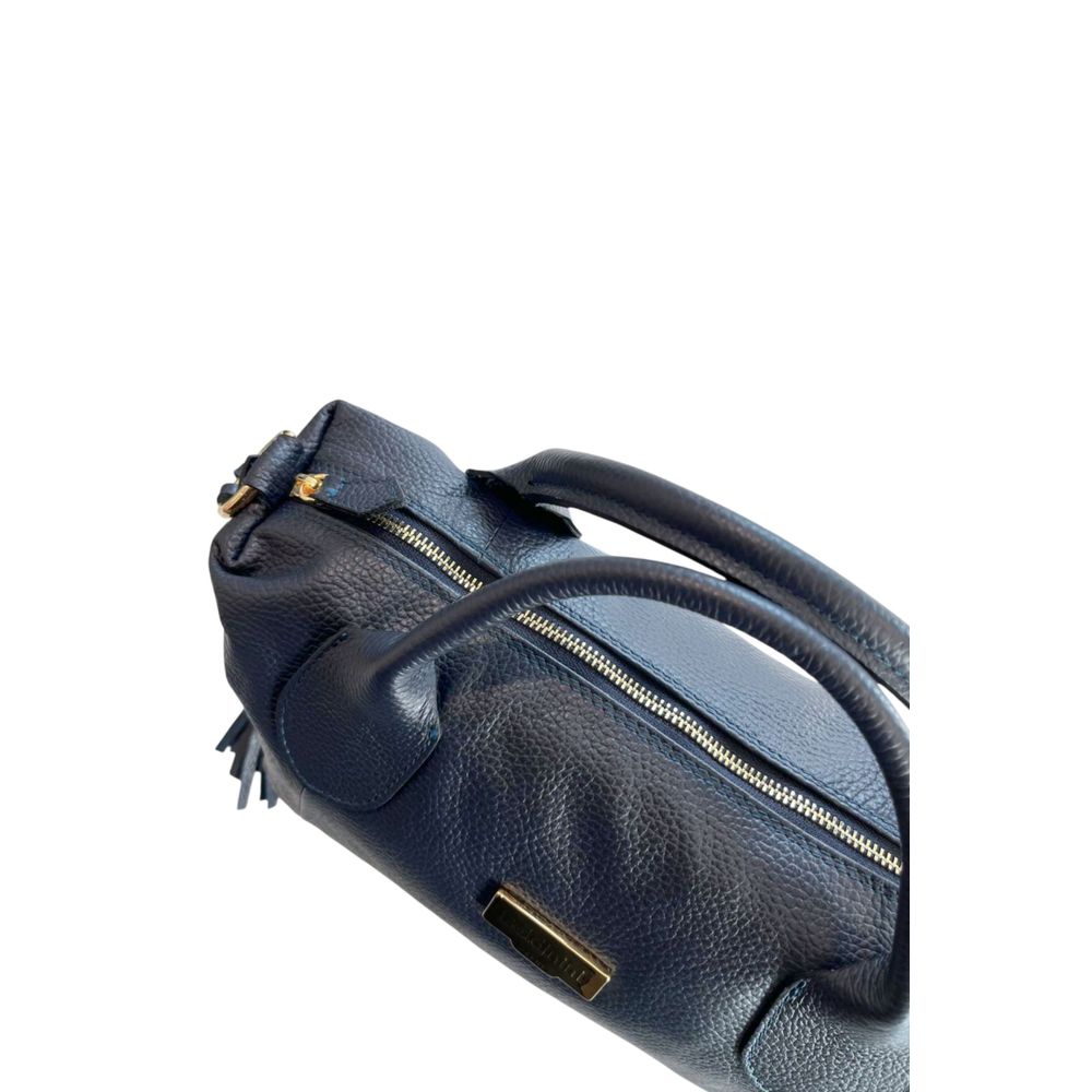 Baldinini Trend Blue Leather Women Handbag | Regal Royce