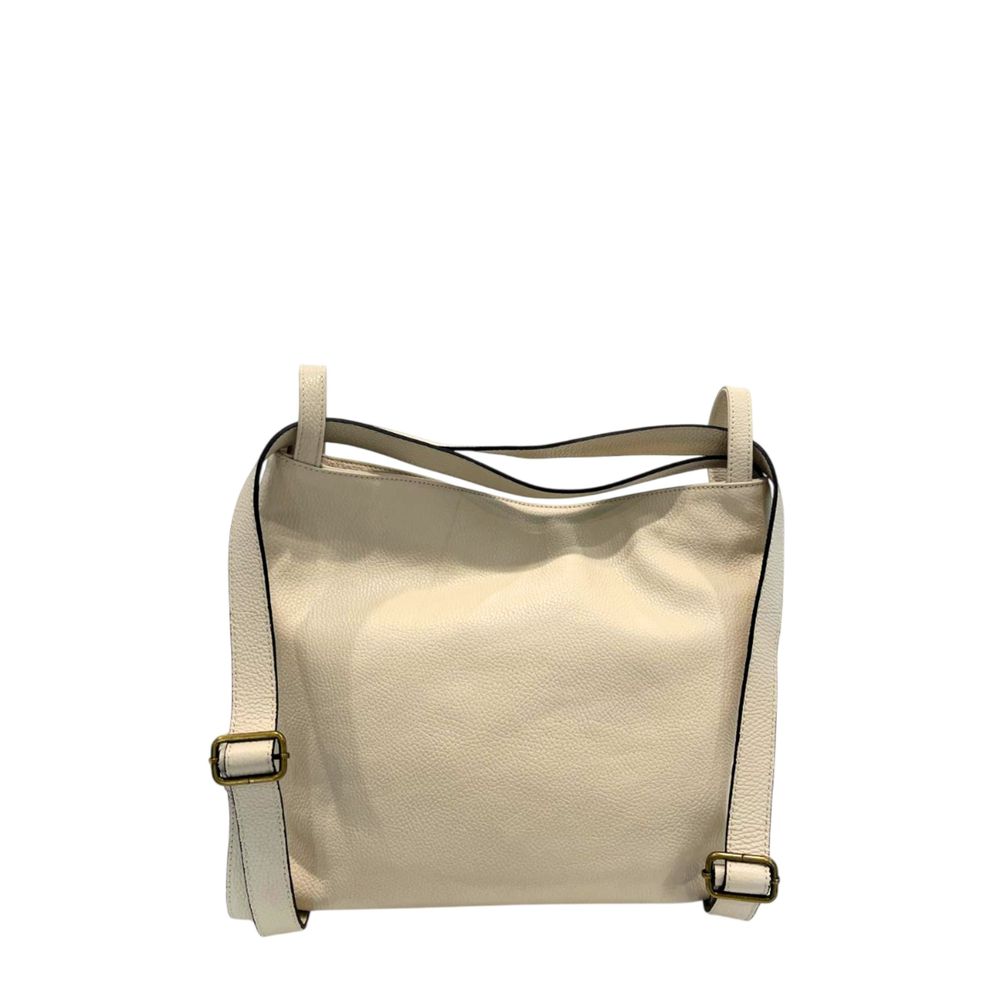 Baldinini Trend Beige Cowhide Backpack | Regal Royce