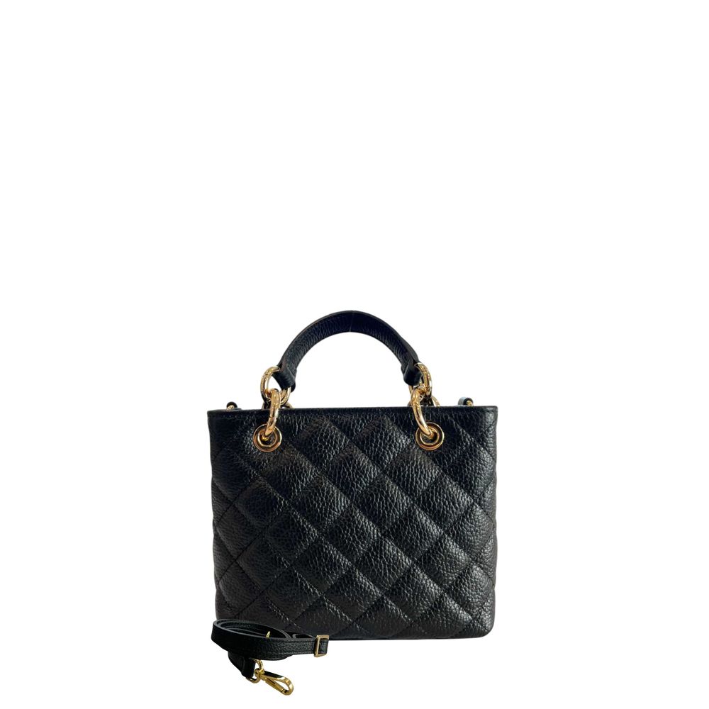 Baldinini Trend Black Leather Women Handbag | Regal Royce