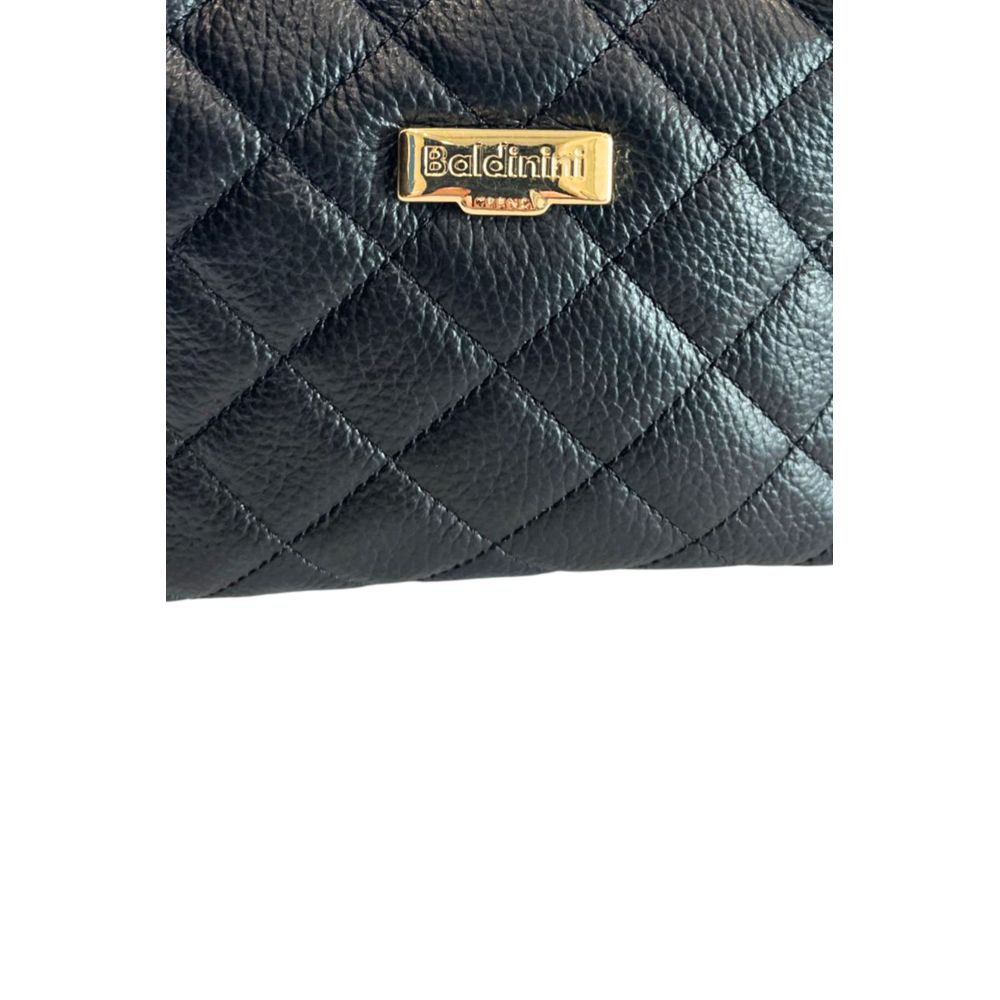 Baldinini Trend Black Leather Women Handbag | Regal Royce