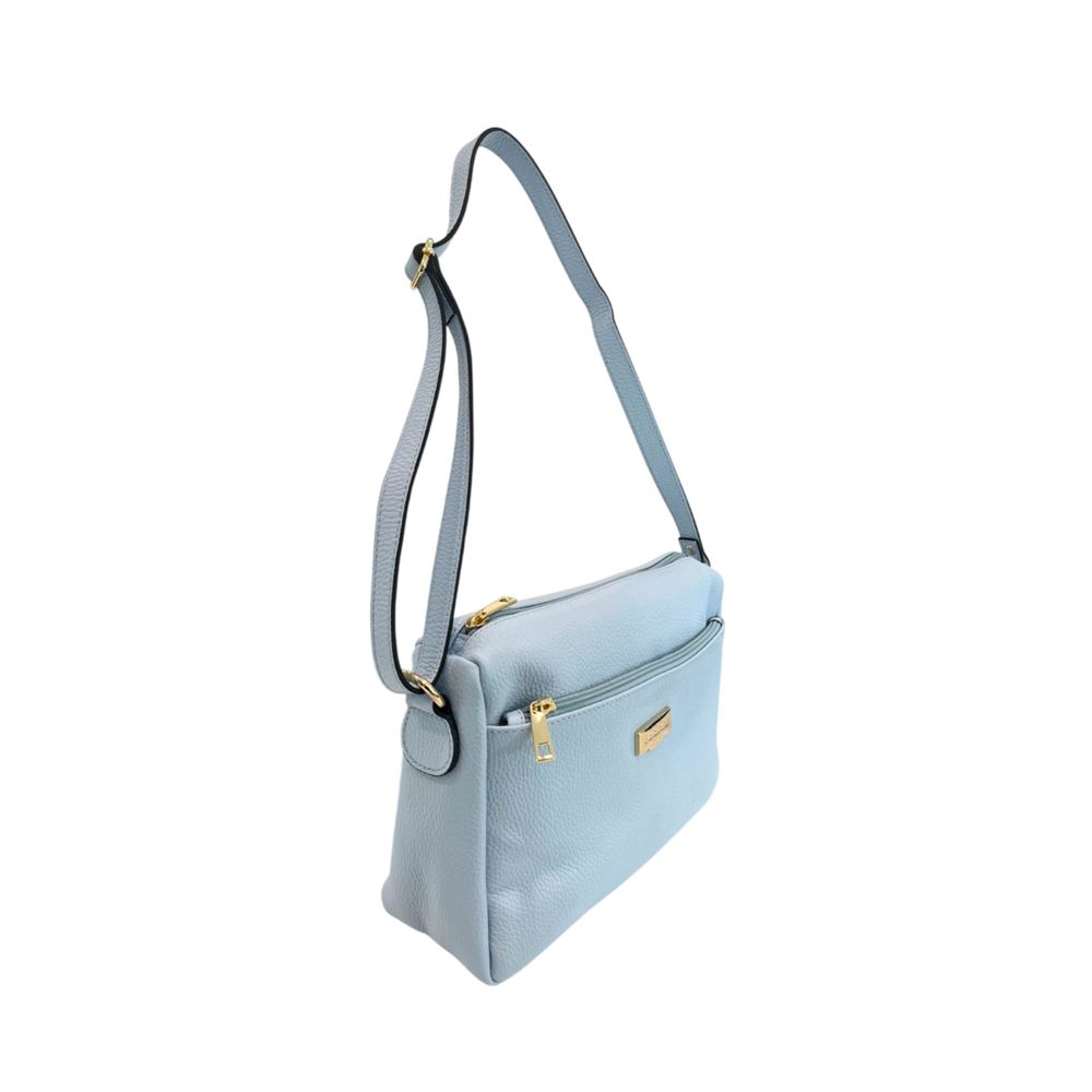 Baldinini Trend Blue Cowhide Crossbody Bag | Regal Royce