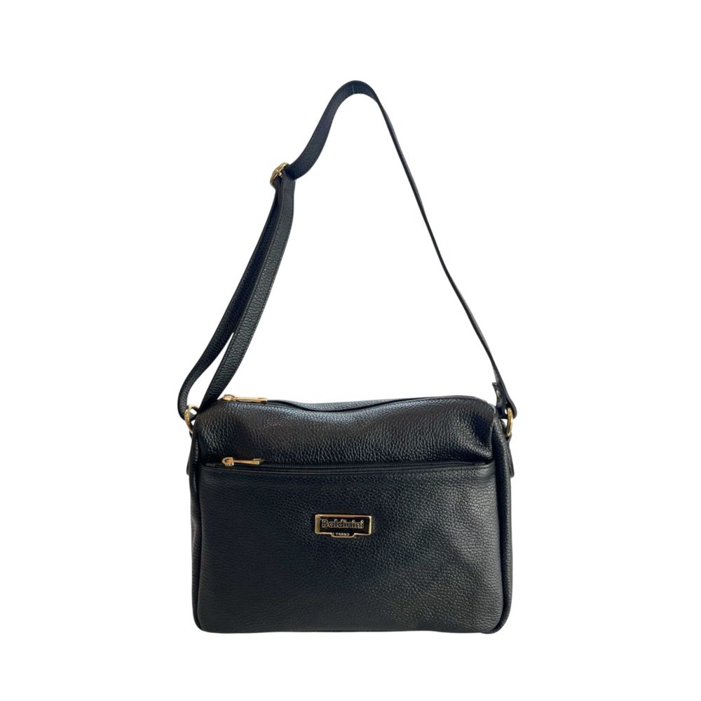 Baldinini Trend Black Cowhide Crossbody Bag | Regal Royce