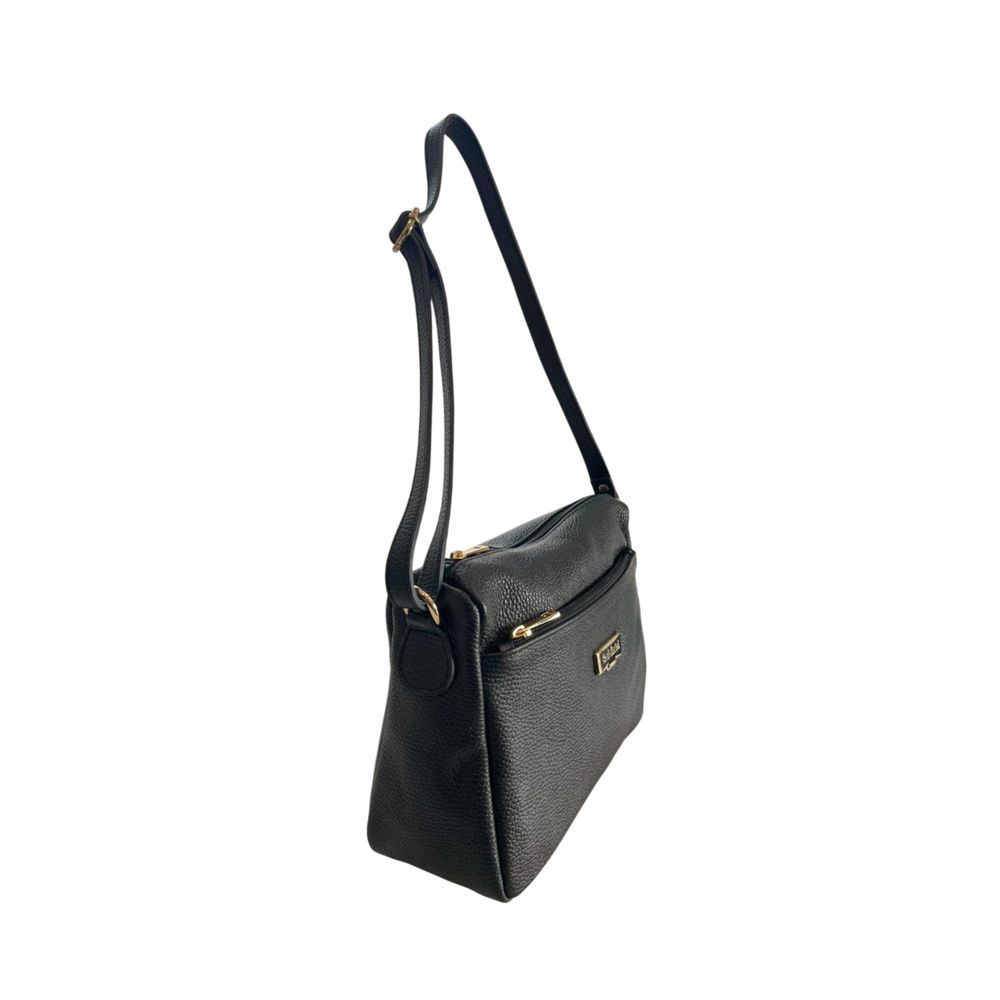 Baldinini Trend Black Cowhide Crossbody Bag | Regal Royce
