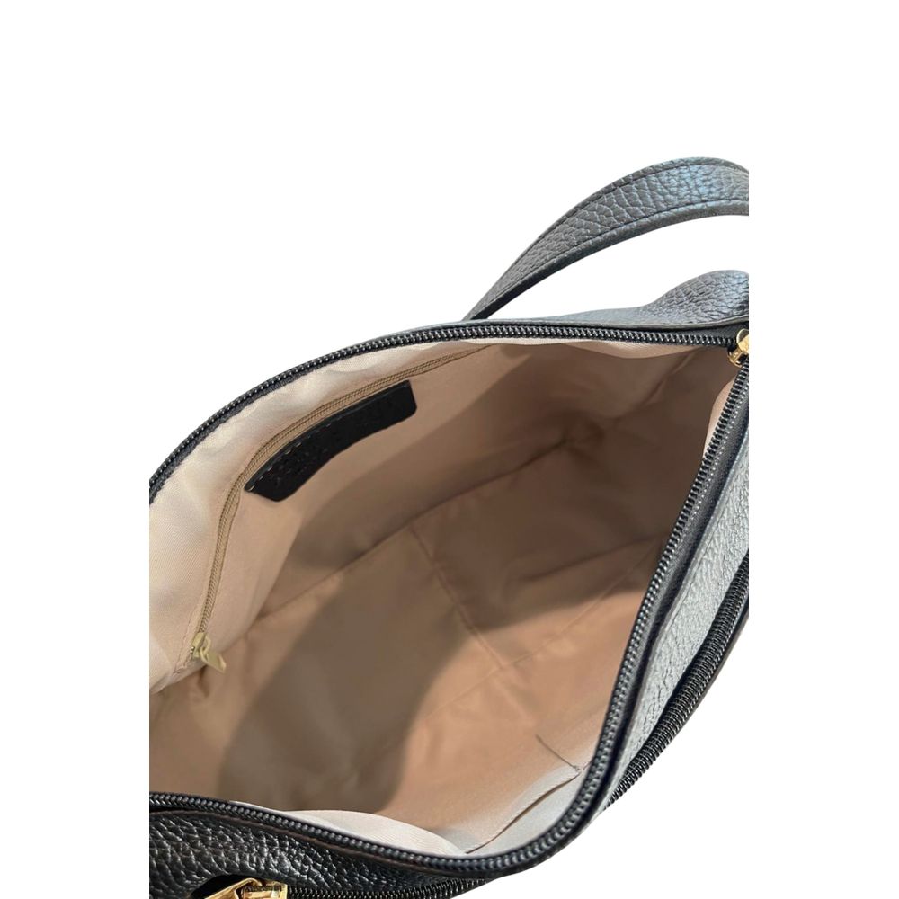 Baldinini Trend Black Cowhide Crossbody Bag | Regal Royce