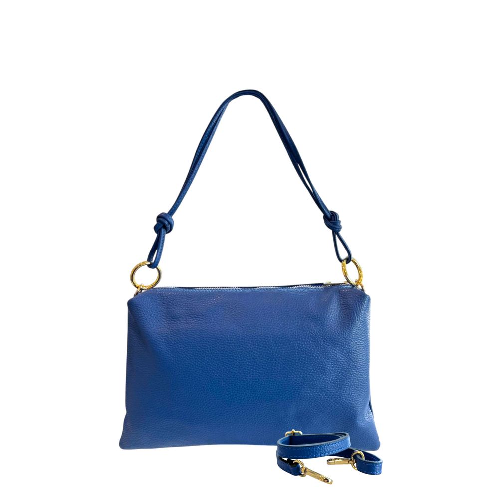 Baldinini Trend Blue Cowhide Clutch Bag | Regal Royce