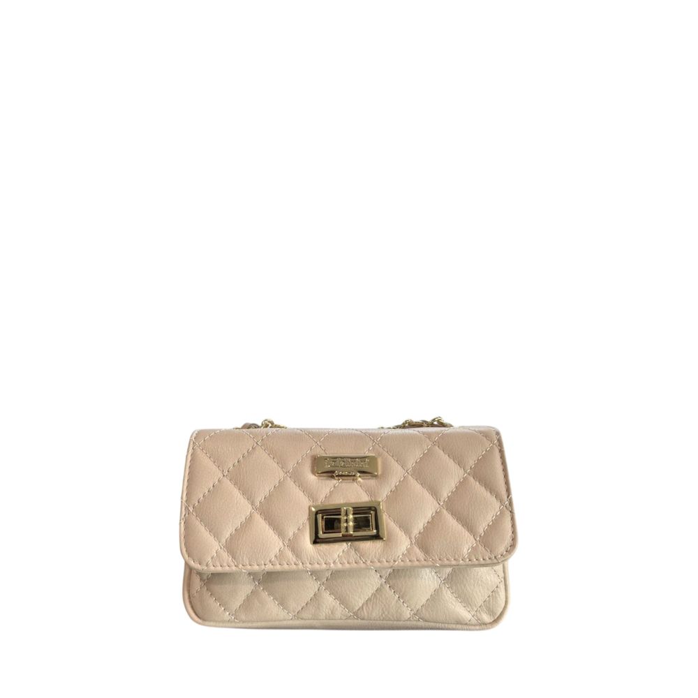 Baldinini Trend Beige Cowhide Crossbody Bag | Regal Royce