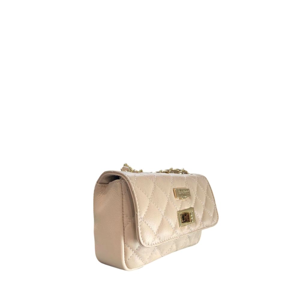 Baldinini Trend Beige Cowhide Crossbody Bag | Regal Royce