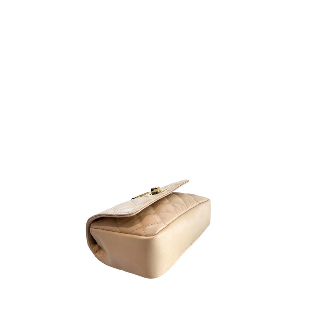 Baldinini Trend Beige Cowhide Crossbody Bag | Regal Royce