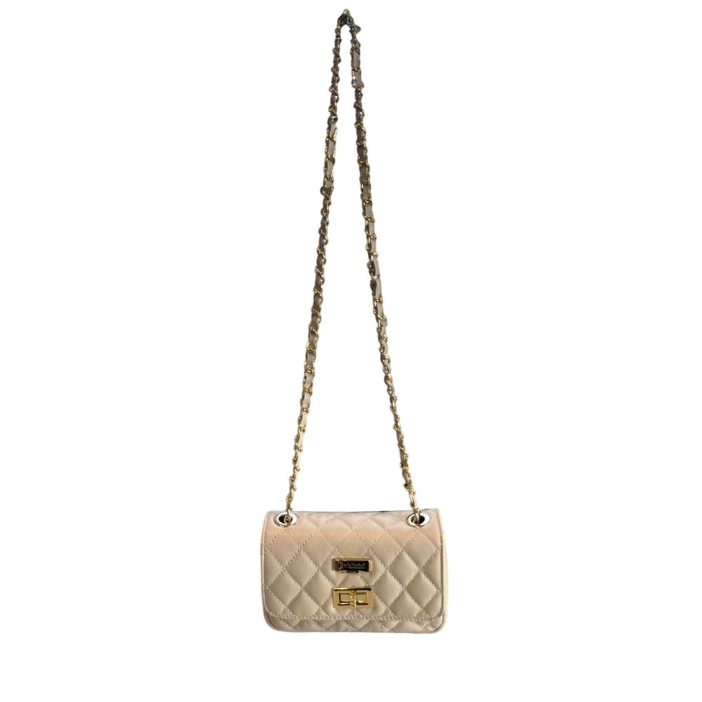 Baldinini Trend Beige Cowhide Crossbody Bag | Regal Royce