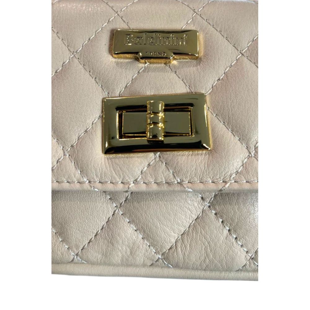 Baldinini Trend Beige Cowhide Crossbody Bag | Regal Royce