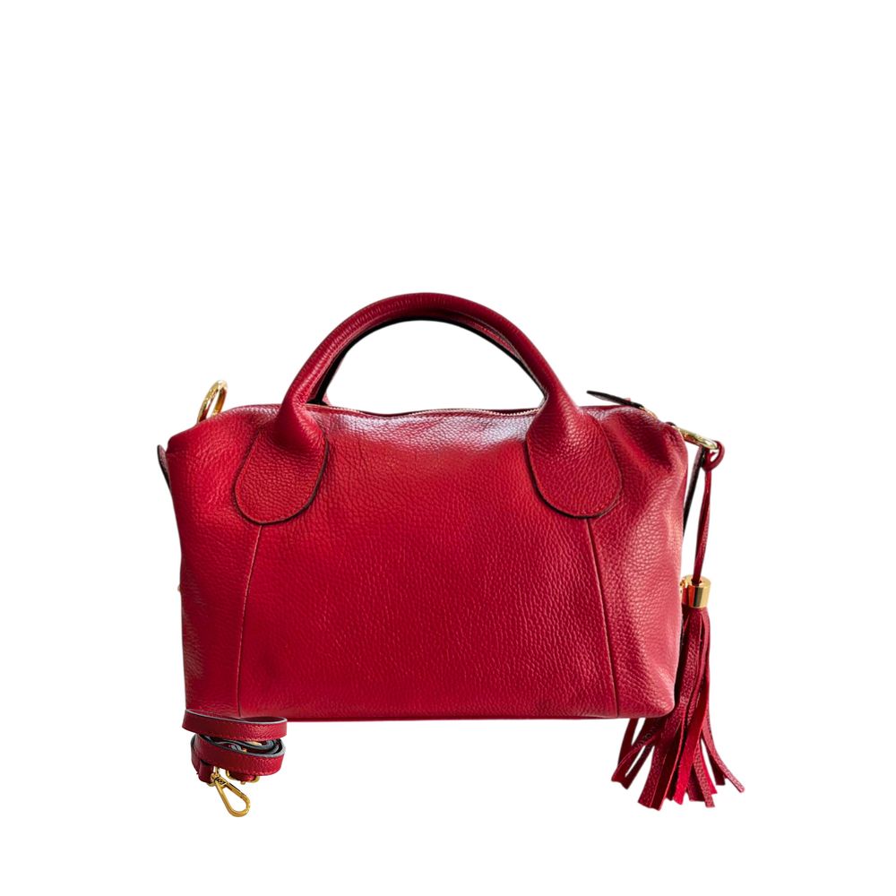 Baldinini Trend Red Leather Women Handbag | Regal Royce
