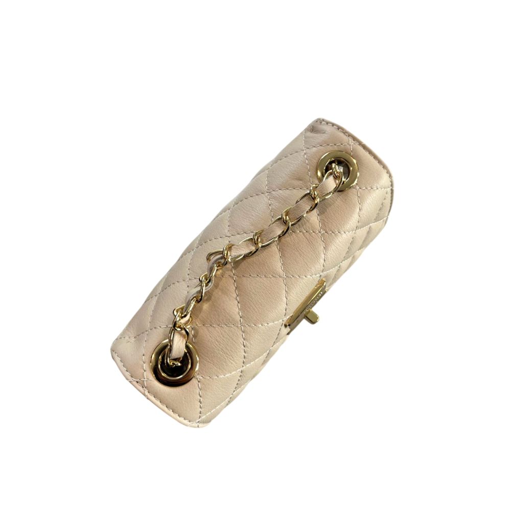 Baldinini Trend Beige Cowhide Crossbody Bag | Regal Royce