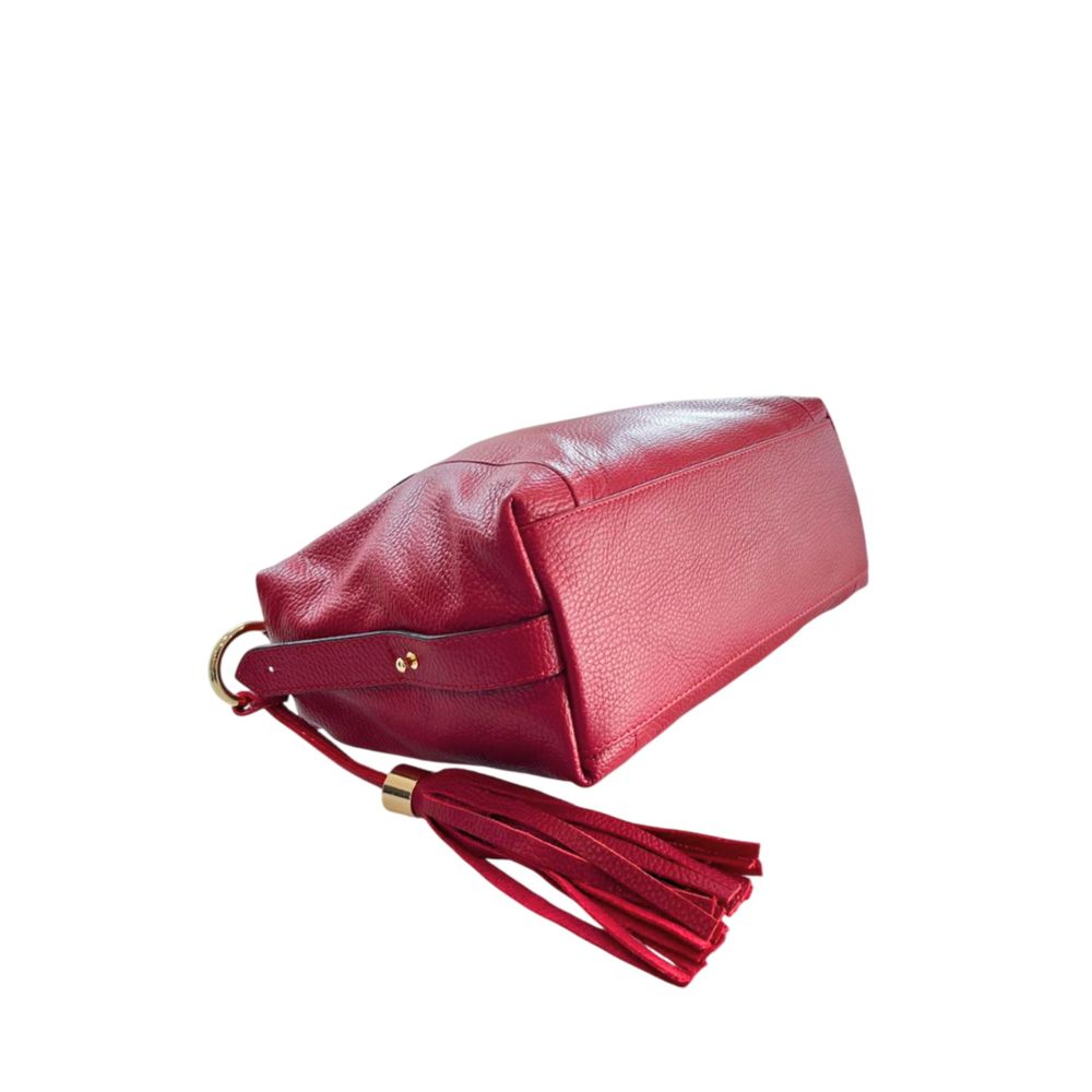 Baldinini Trend Red Leather Women Handbag | Regal Royce