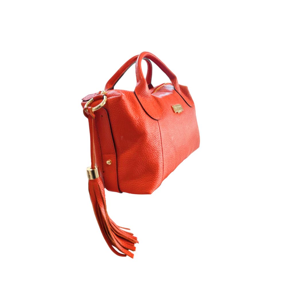 Baldinini Trend Orange Leather Women Handbag | Regal Royce