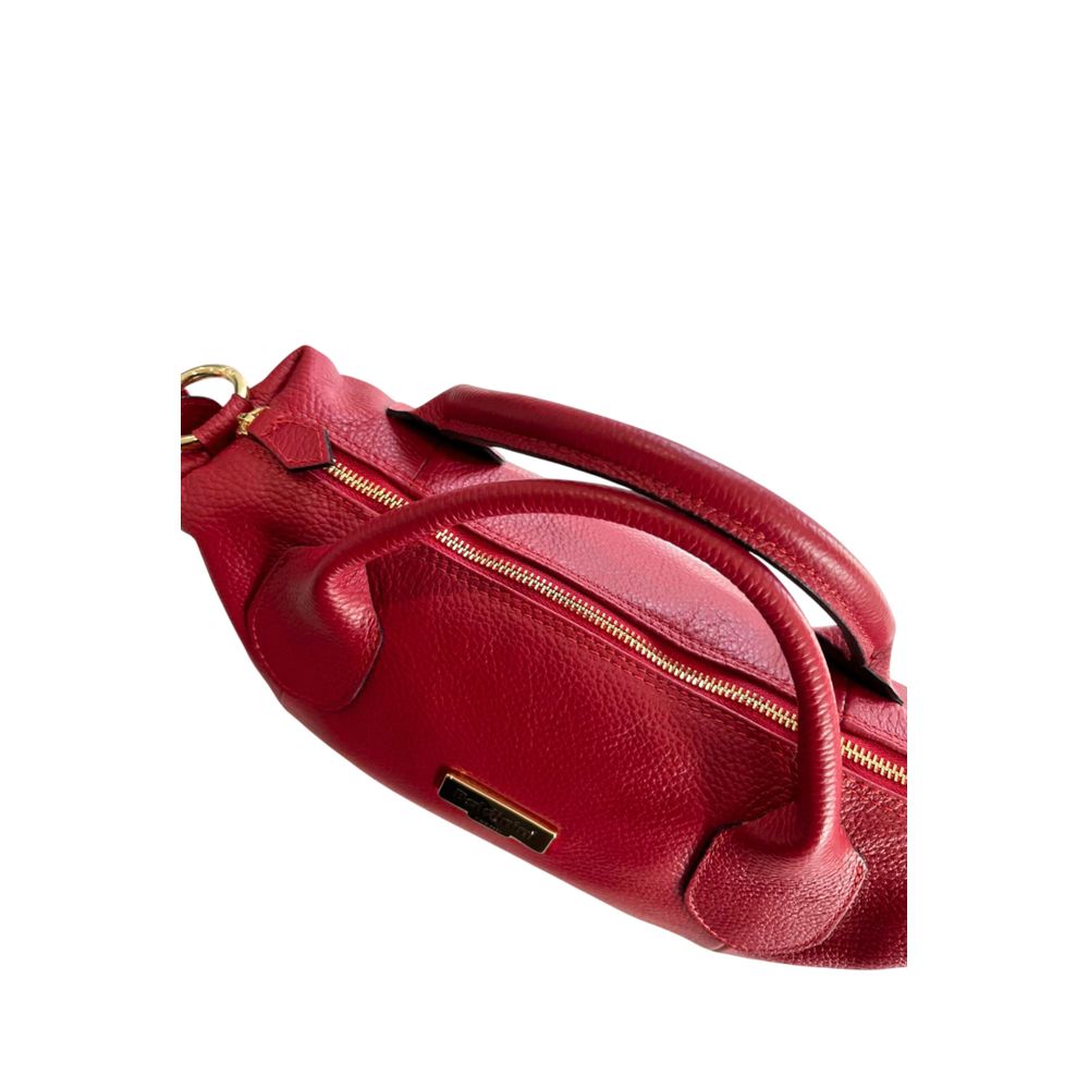 Baldinini Trend Red Leather Women Handbag | Regal Royce