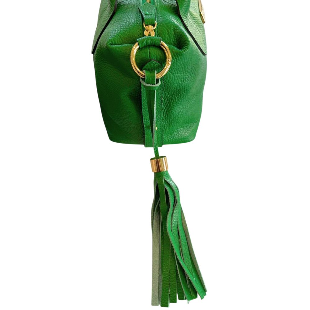 Baldinini Trend Green Leather Women Handbag | Regal Royce