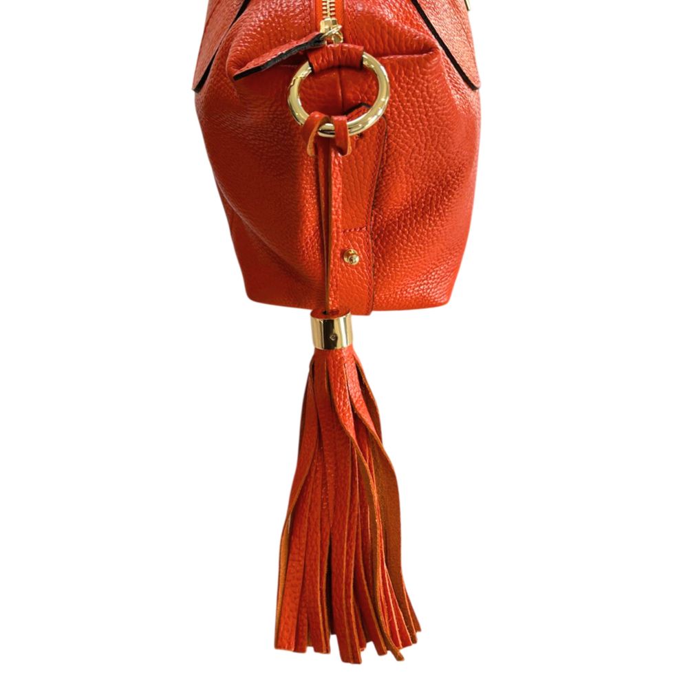 Baldinini Trend Orange Leather Women Handbag | Regal Royce