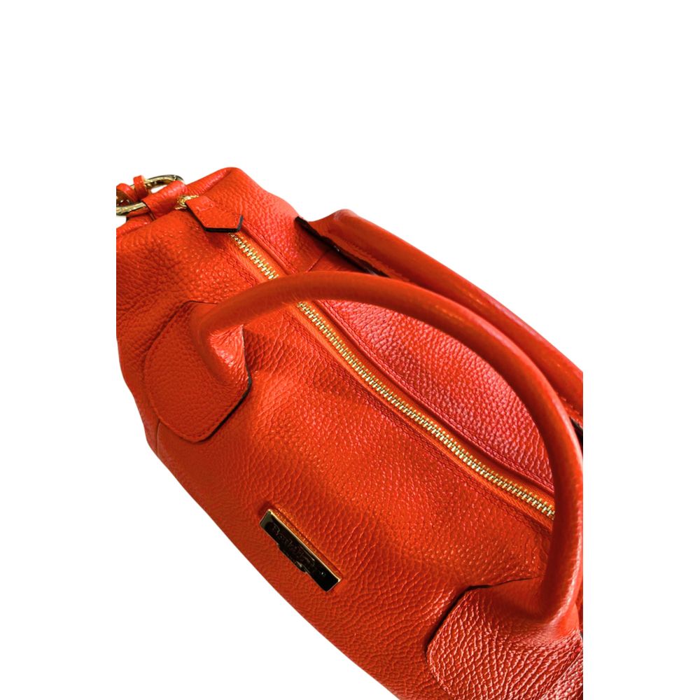 Baldinini Trend Orange Leather Women Handbag | Regal Royce