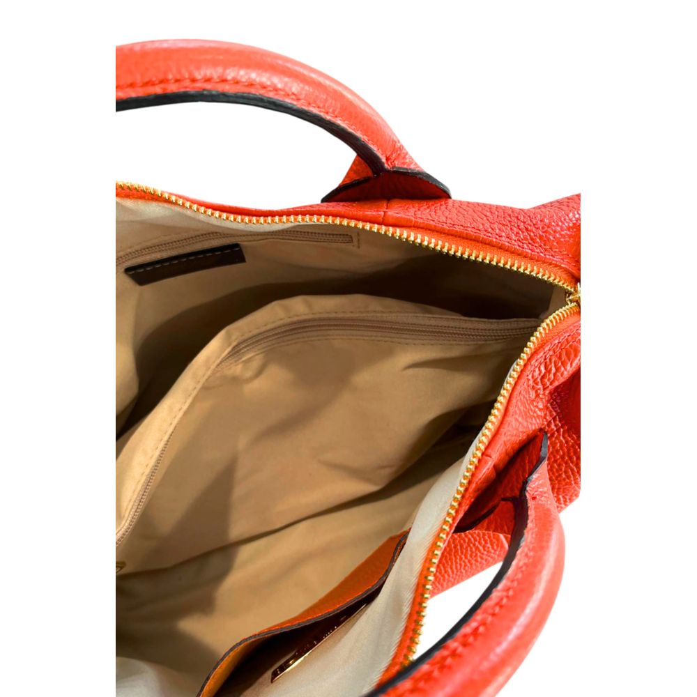 Baldinini Trend Orange Leather Women Handbag | Regal Royce