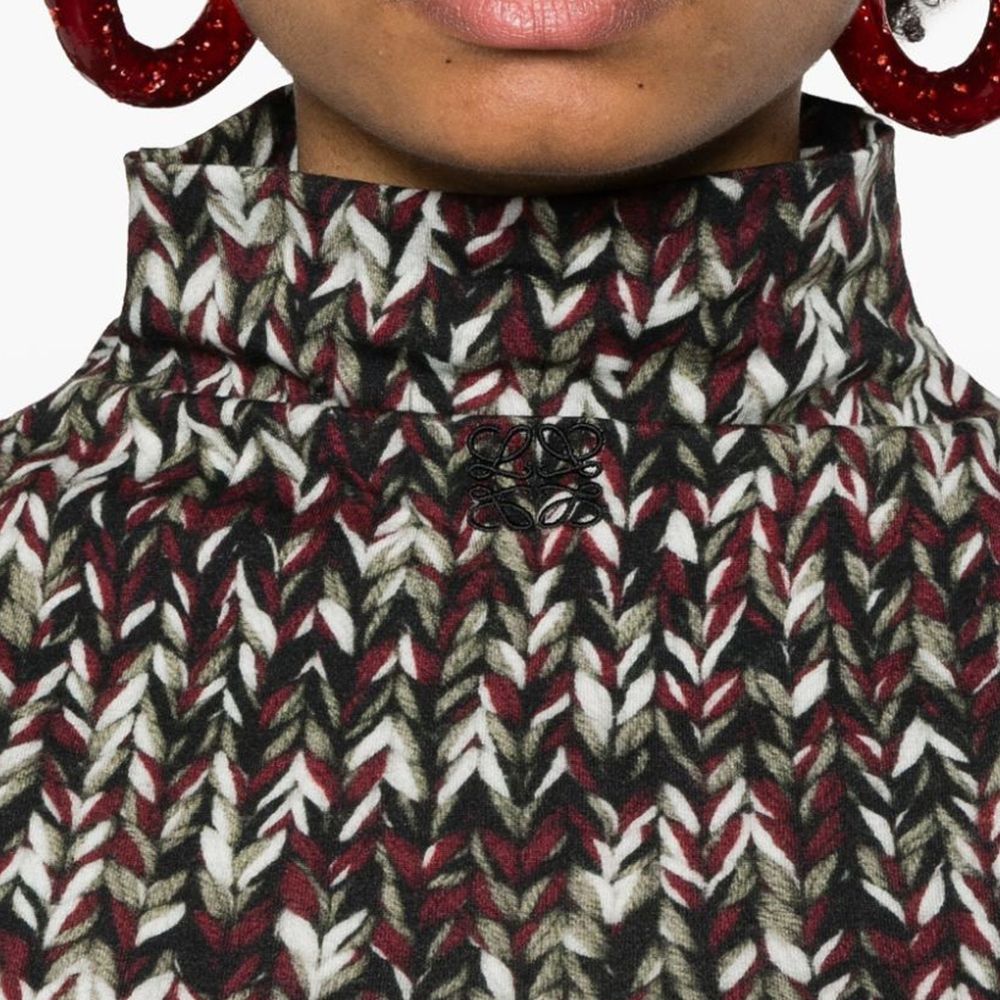 Loewe Bicolor Cotton Long Sleeve T-Shirt | Regal Royce