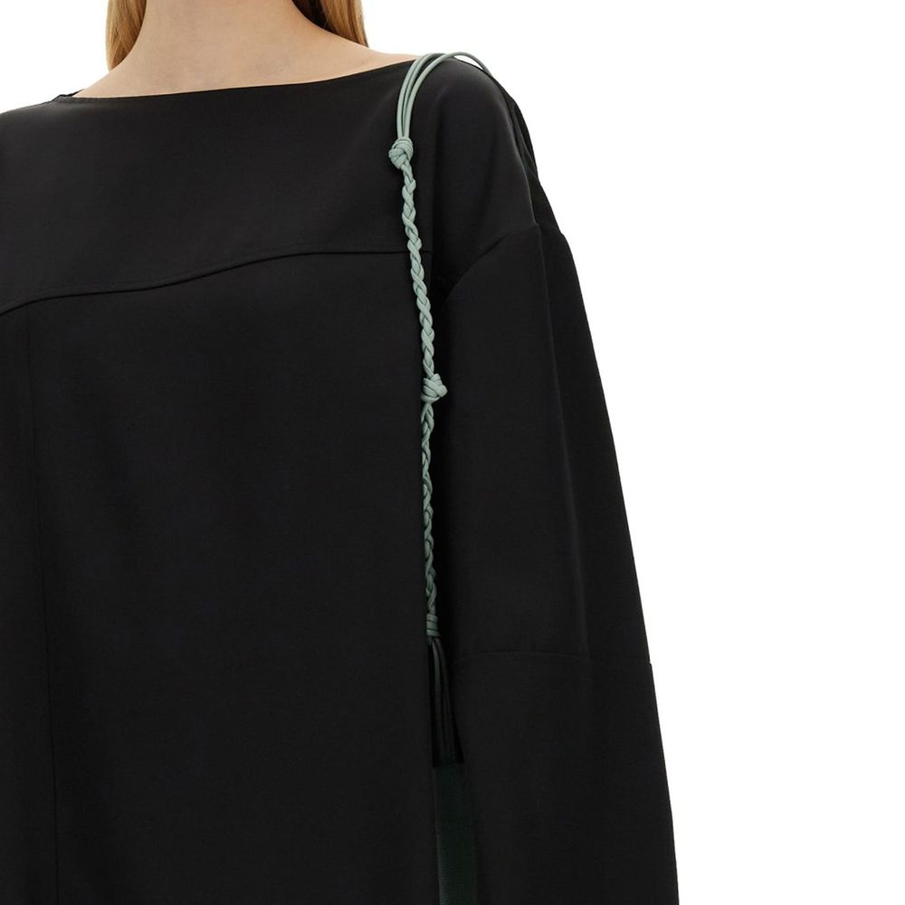 Jil Sander Black Silk Blouse | Regal Royce