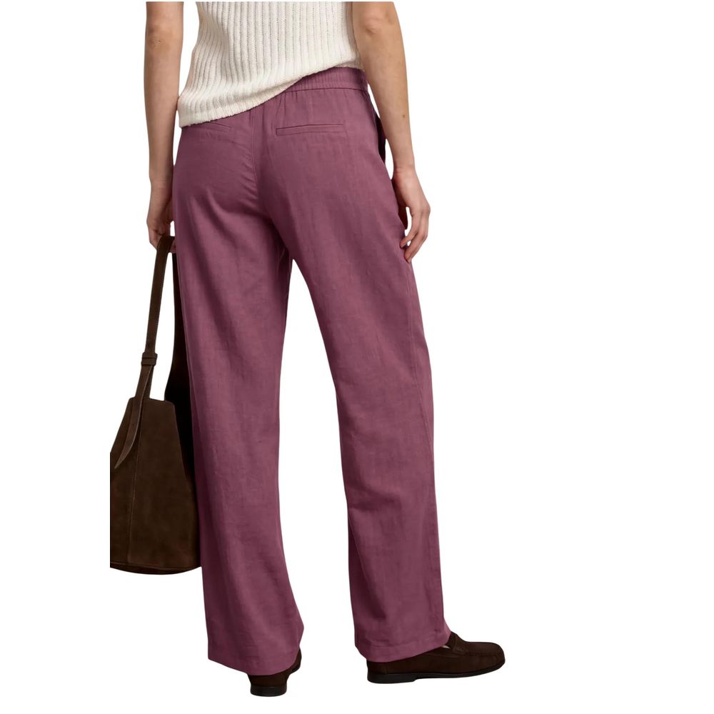 Street One Pink Viscose Casual Pants | Regal Royce