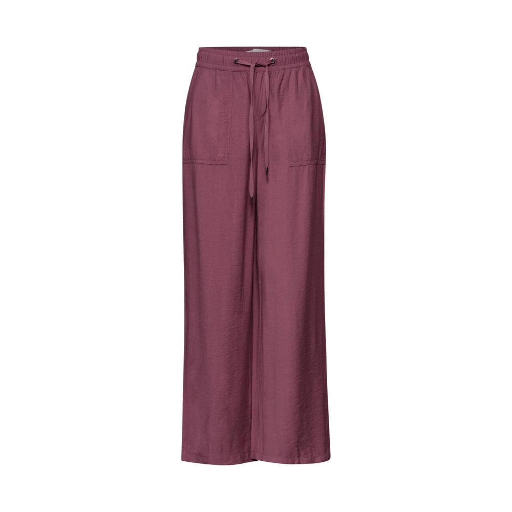 Street One Pink Viscose Casual Pants | Regal Royce
