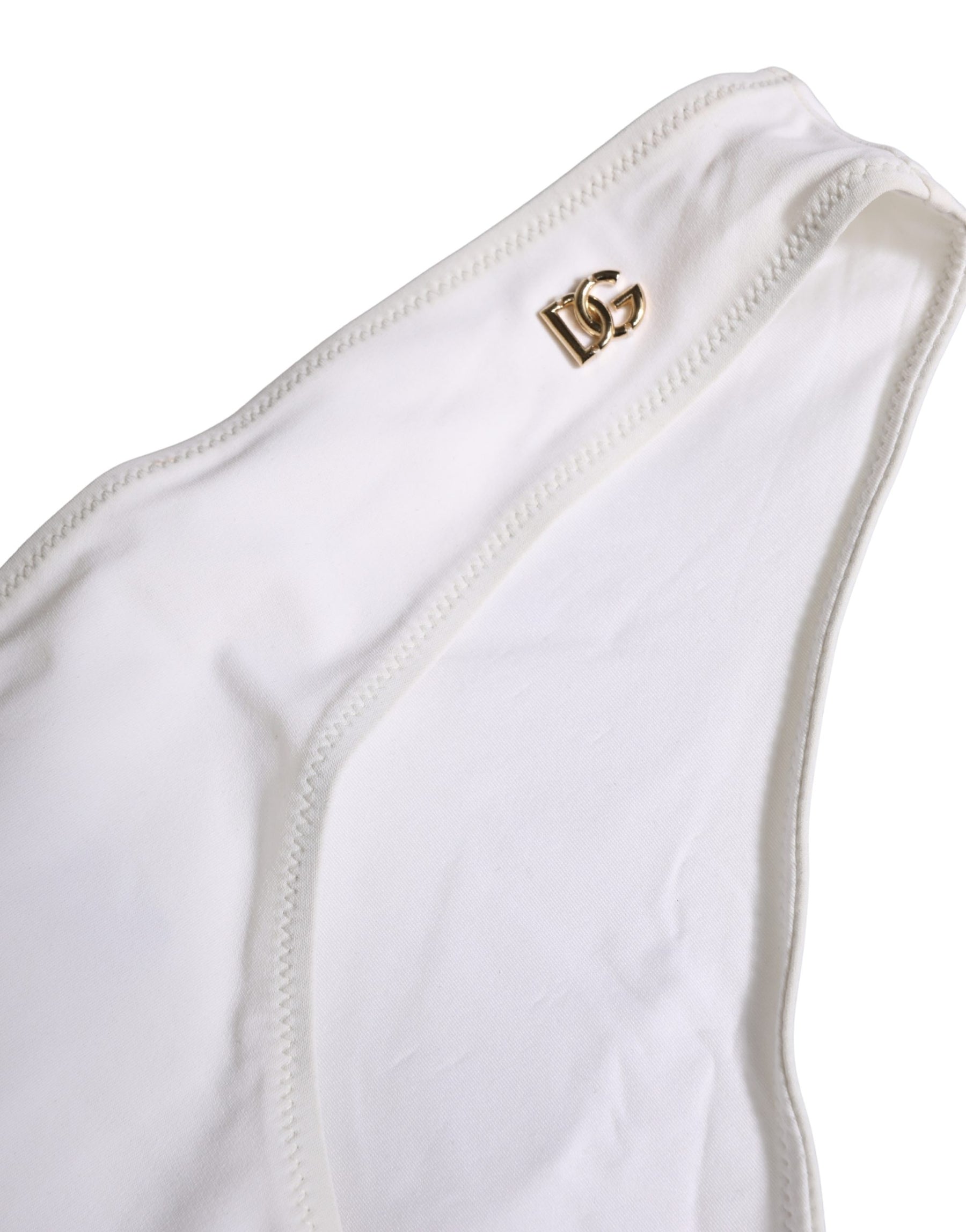 Dolce & Gabbana White DG Logo Plaque Bikini Bottom Underwear | Regal Royce