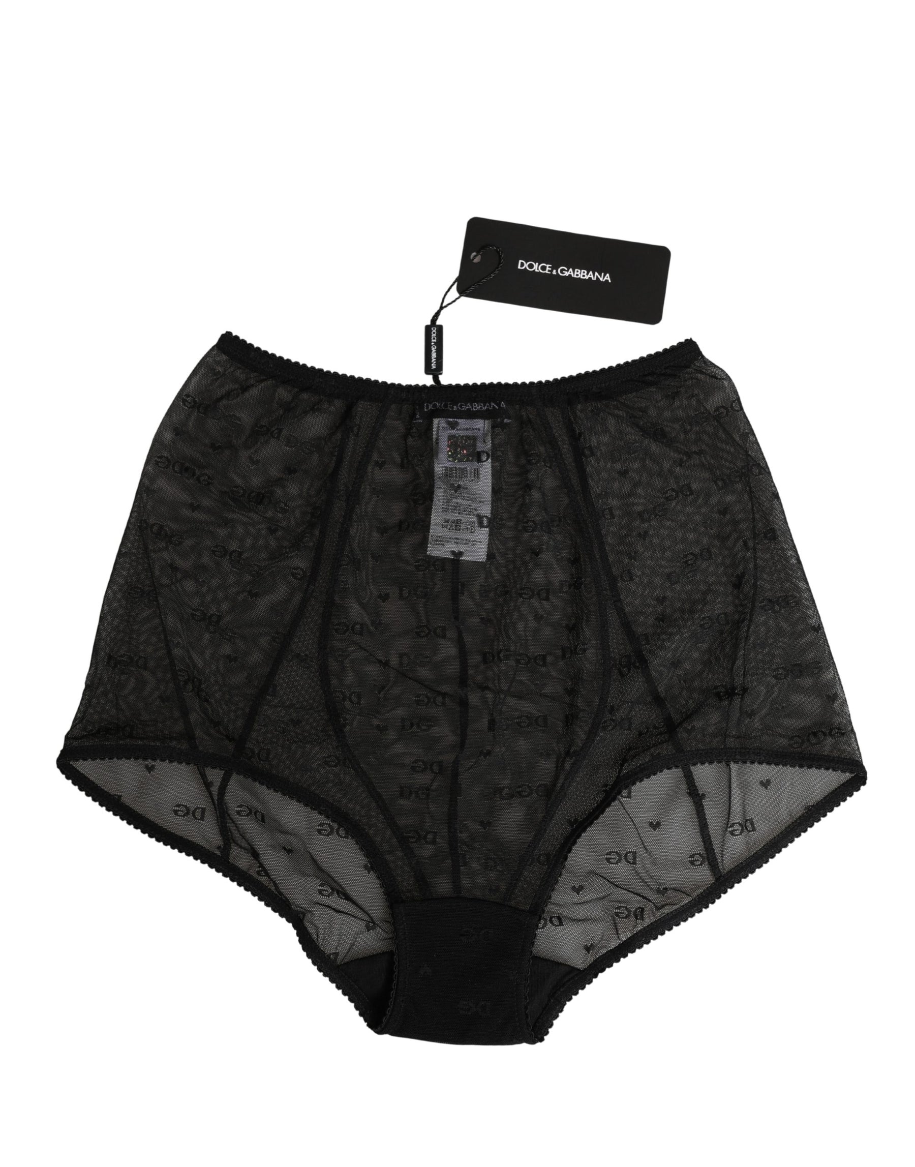 Dolce & Gabbana Black Nylon Stretch Slip Girdle Panty Underwear | Regal Royce