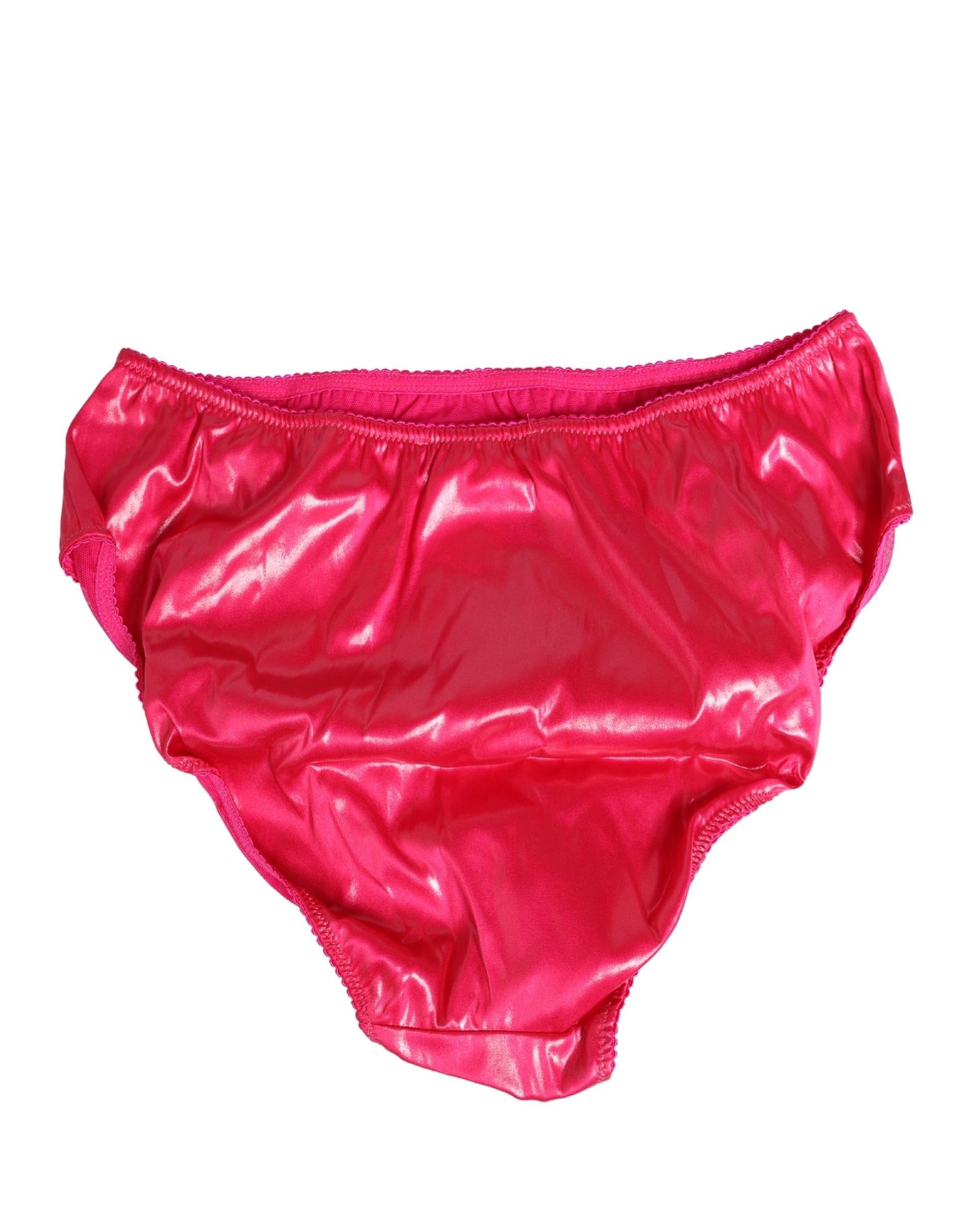 Dolce & Gabbana Pink Silk Satin Slip Girdle Panty Underwear | Regal Royce