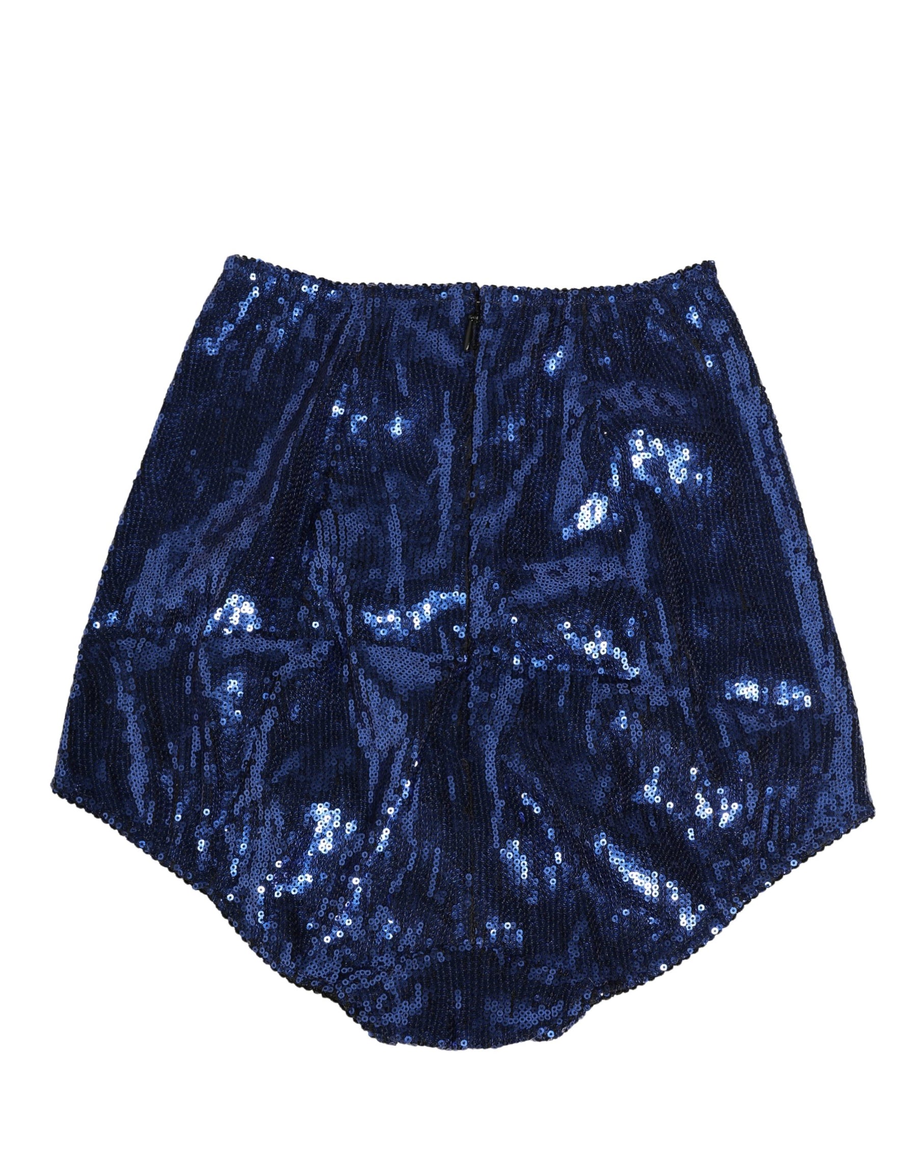 Dolce & Gabbana Blue Sequined High Waist Girdle Panty Underwear | Regal Royce