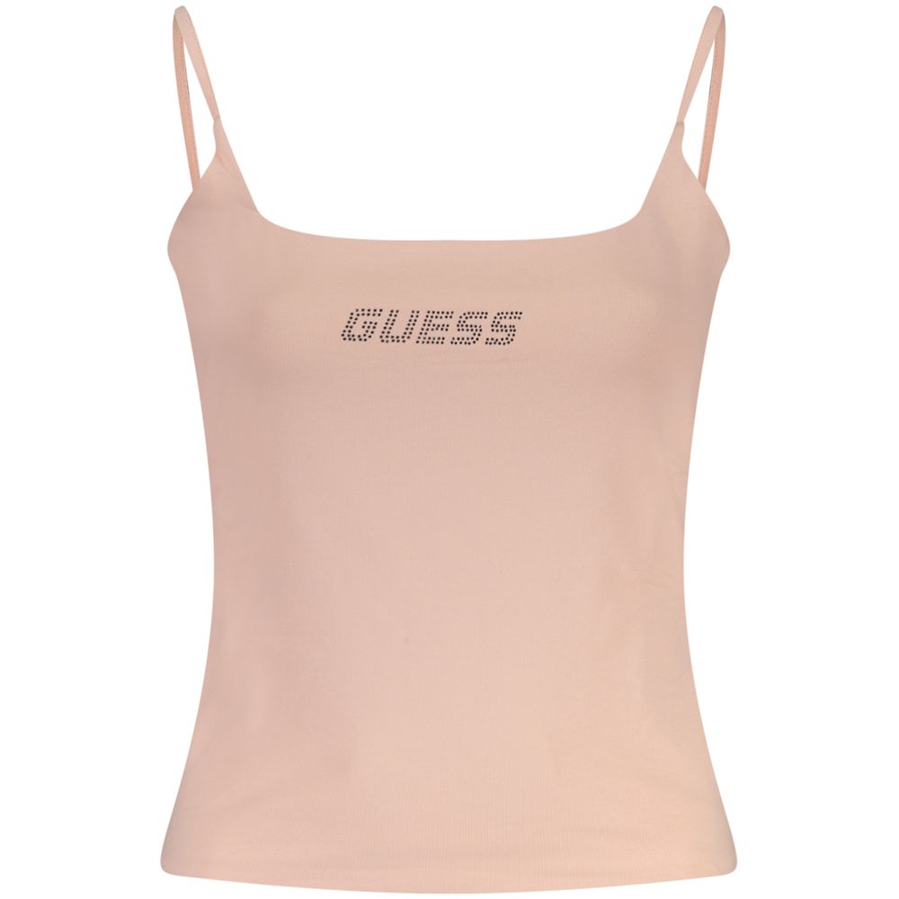 Guess Jeans Pink Cotton Women's Tank | Regal Royce