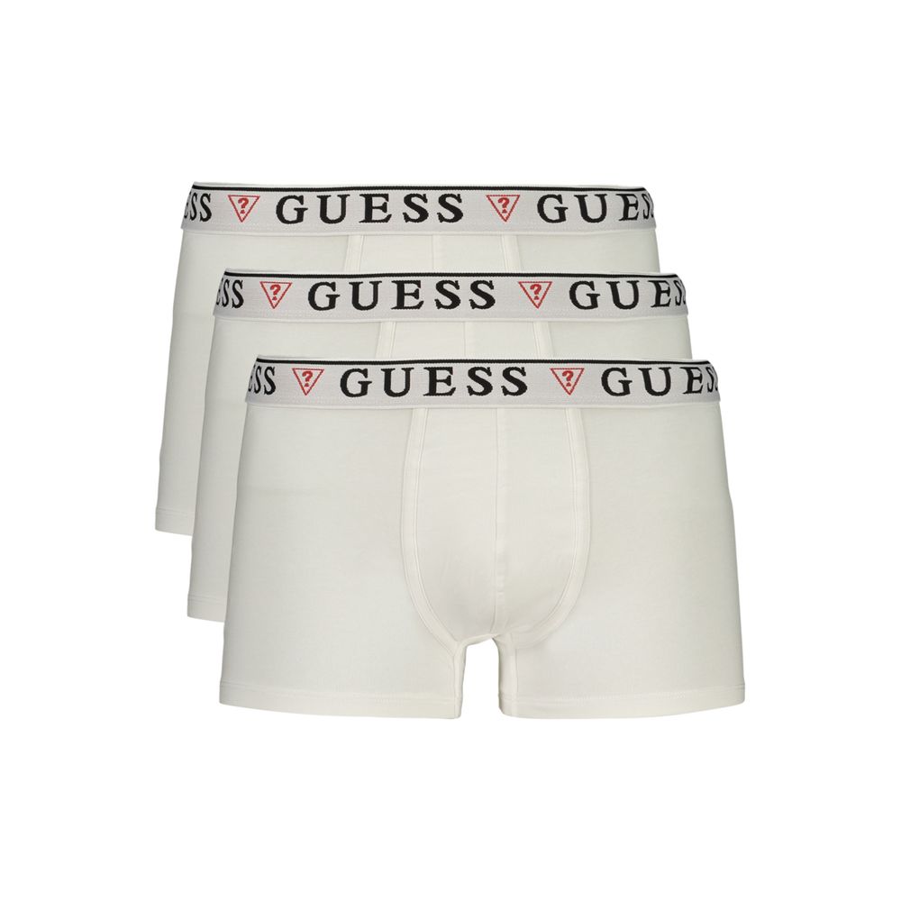 Guess Jeans White Cotton Men's Boxer | Regal Royce