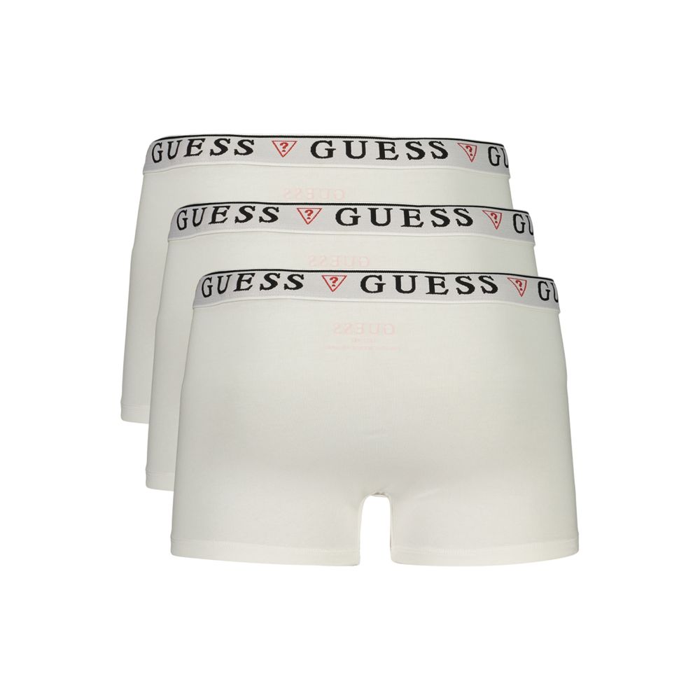 Guess Jeans White Cotton Men's Boxer | Regal Royce