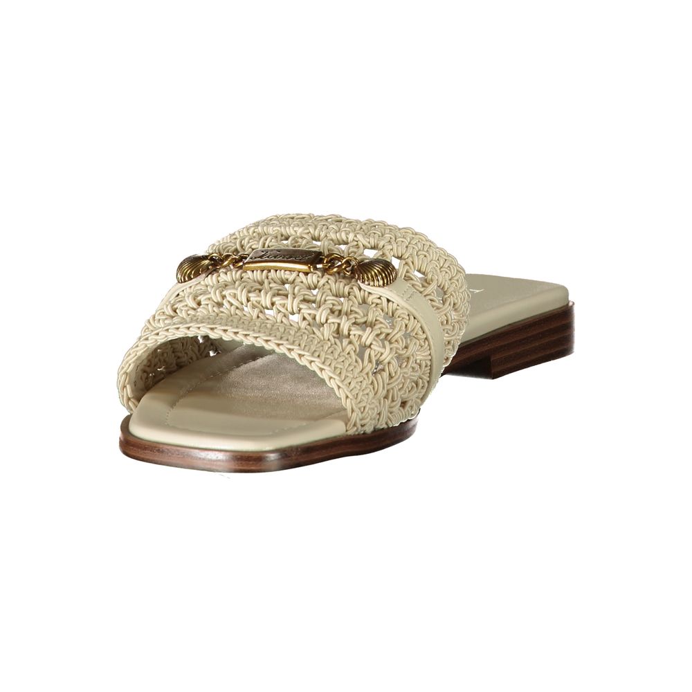 Twinset Beige Leather Women's Sandal | Regal Royce