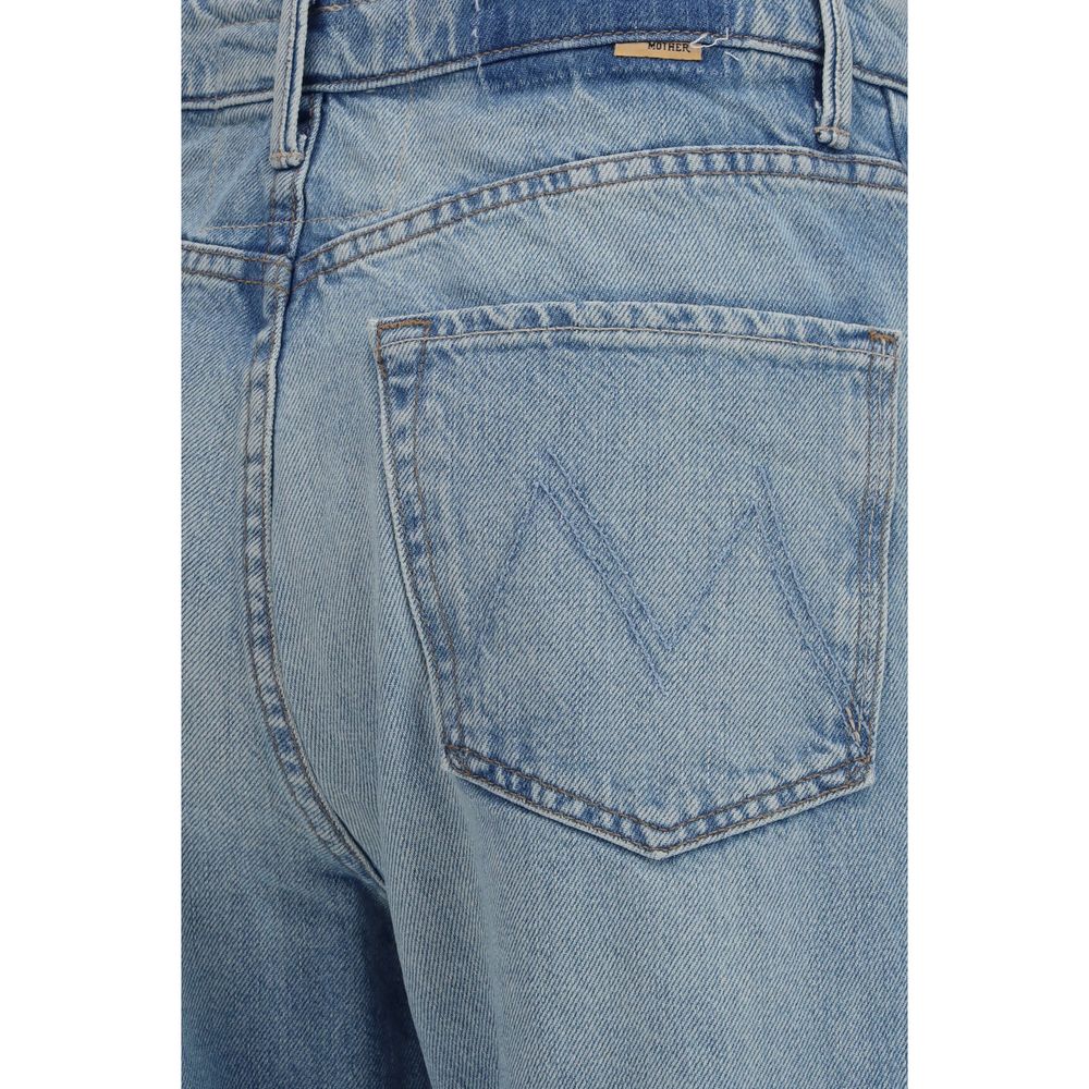 Mother Denim Blue Cotton High-Waisted Jean | Regal Royce