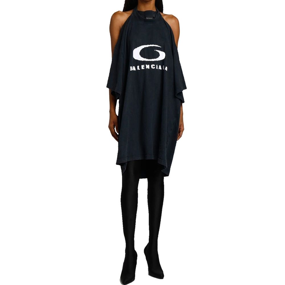 Balenciaga Black Cotton Casual Dress | Regal Royce
