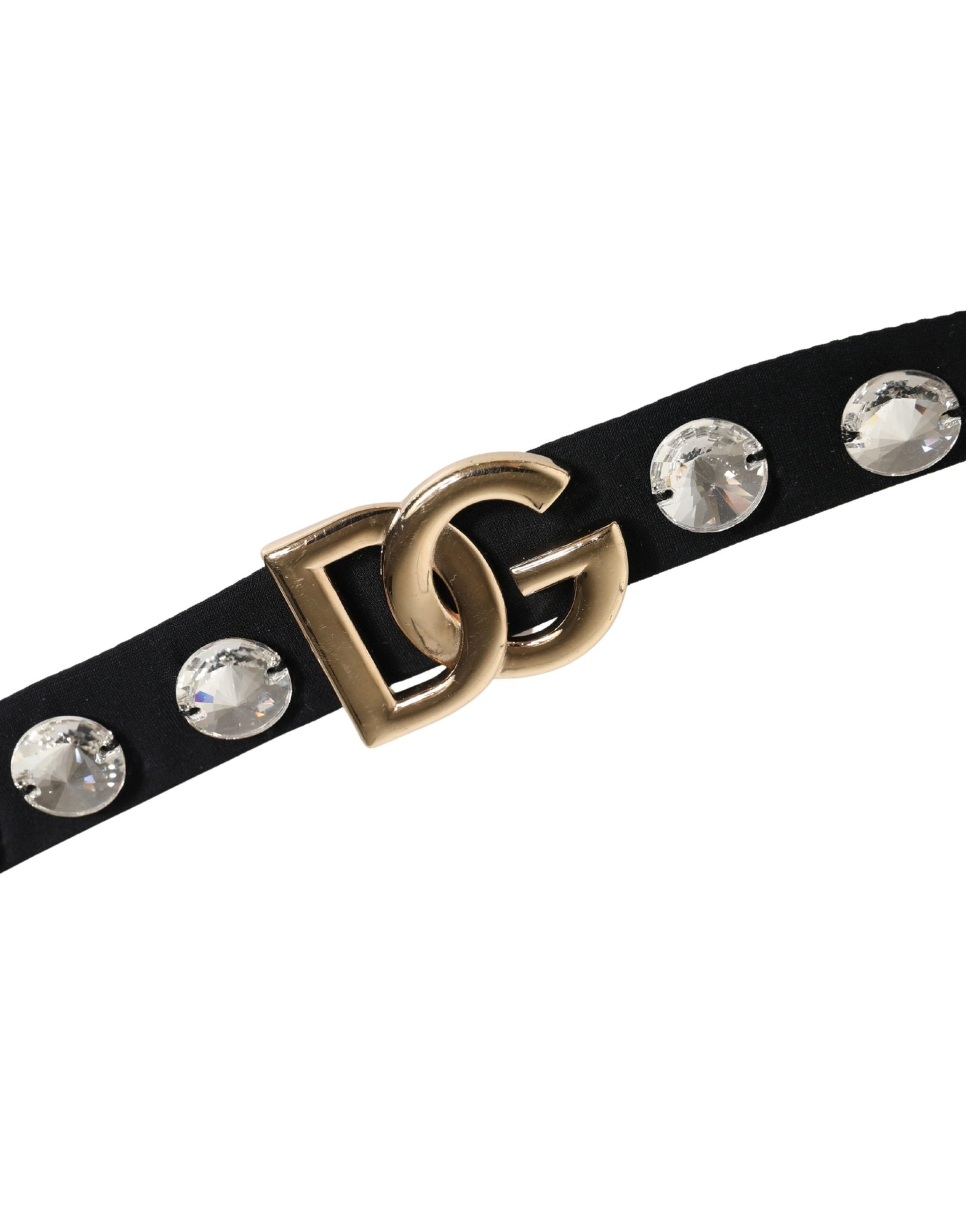 Dolce & Gabbana Black Crystal Embellished Bikini Bottom Swimwear | Regal Royce