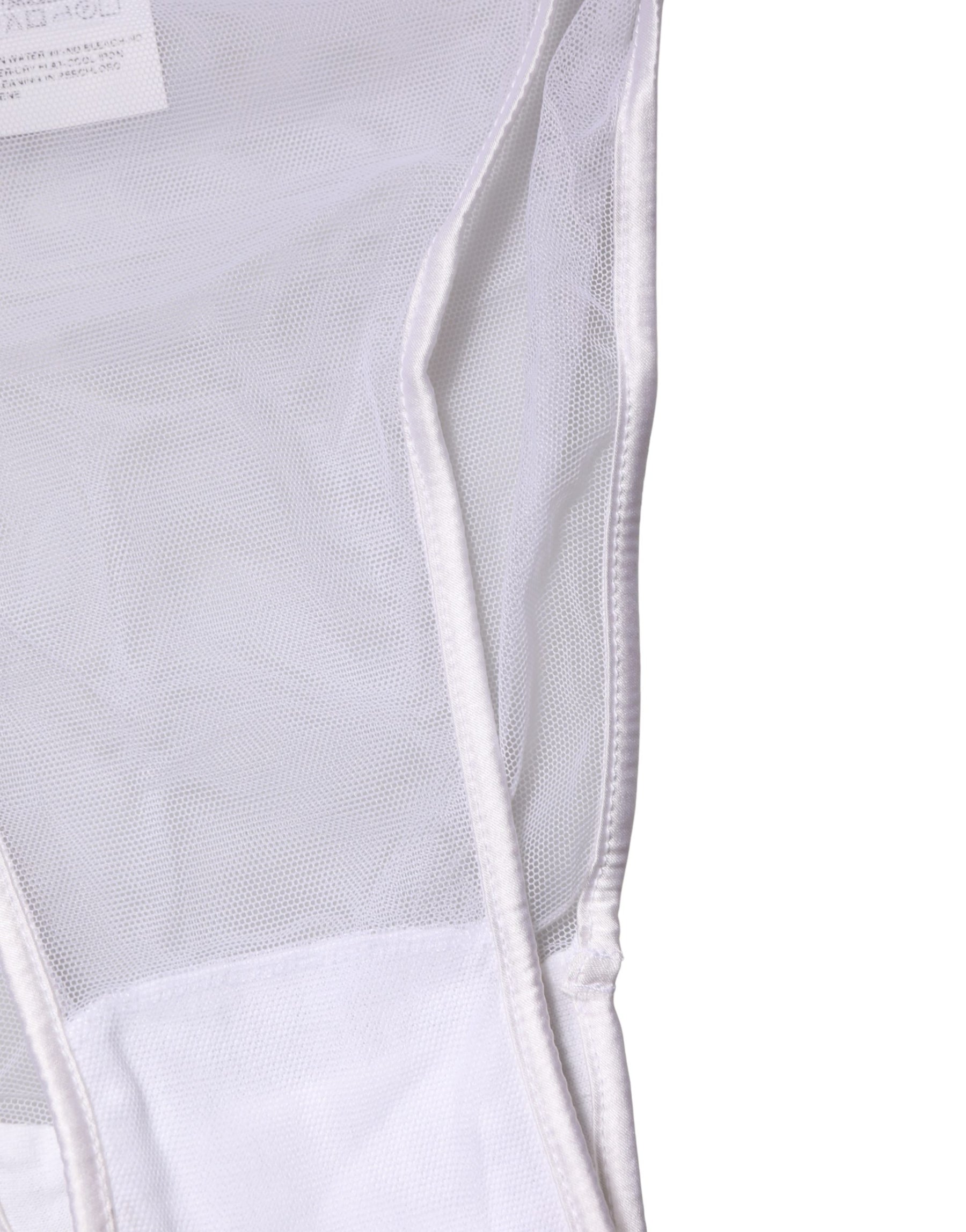 Dolce & Gabbana White Sheer Silk Stretch High Brief Underwear | Regal Royce