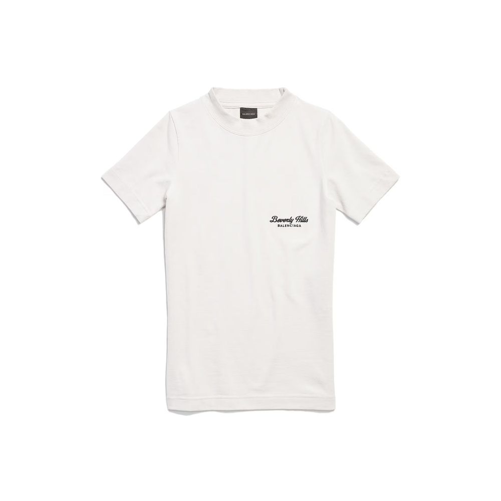 Balenciaga White Cotton T-Shirt | Regal Royce