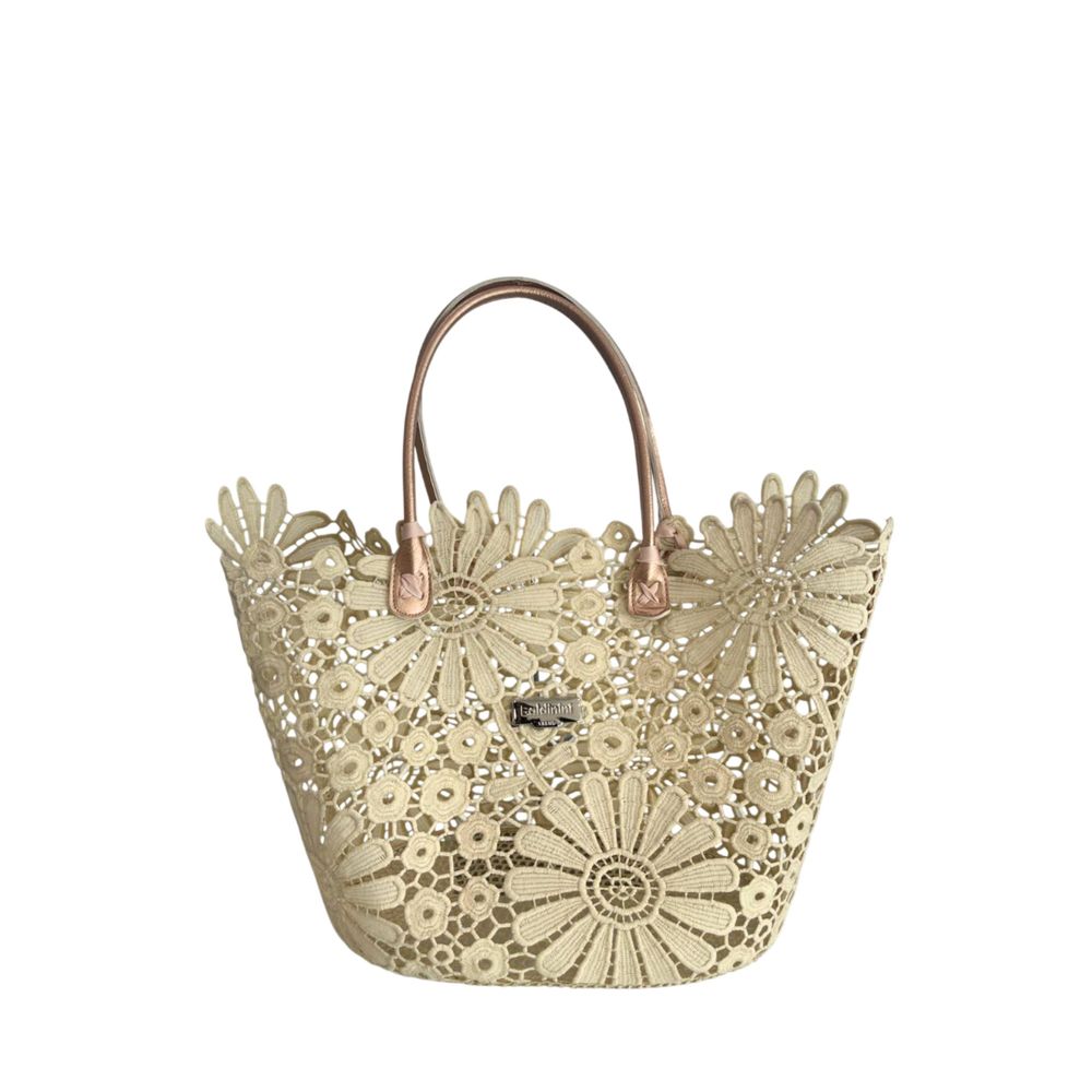 Baldinini Trend Beige PU Women Handbag | Regal Royce