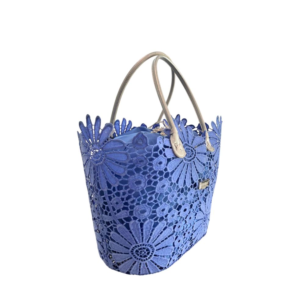 Baldinini Trend Blue PU Women Handbag | Regal Royce