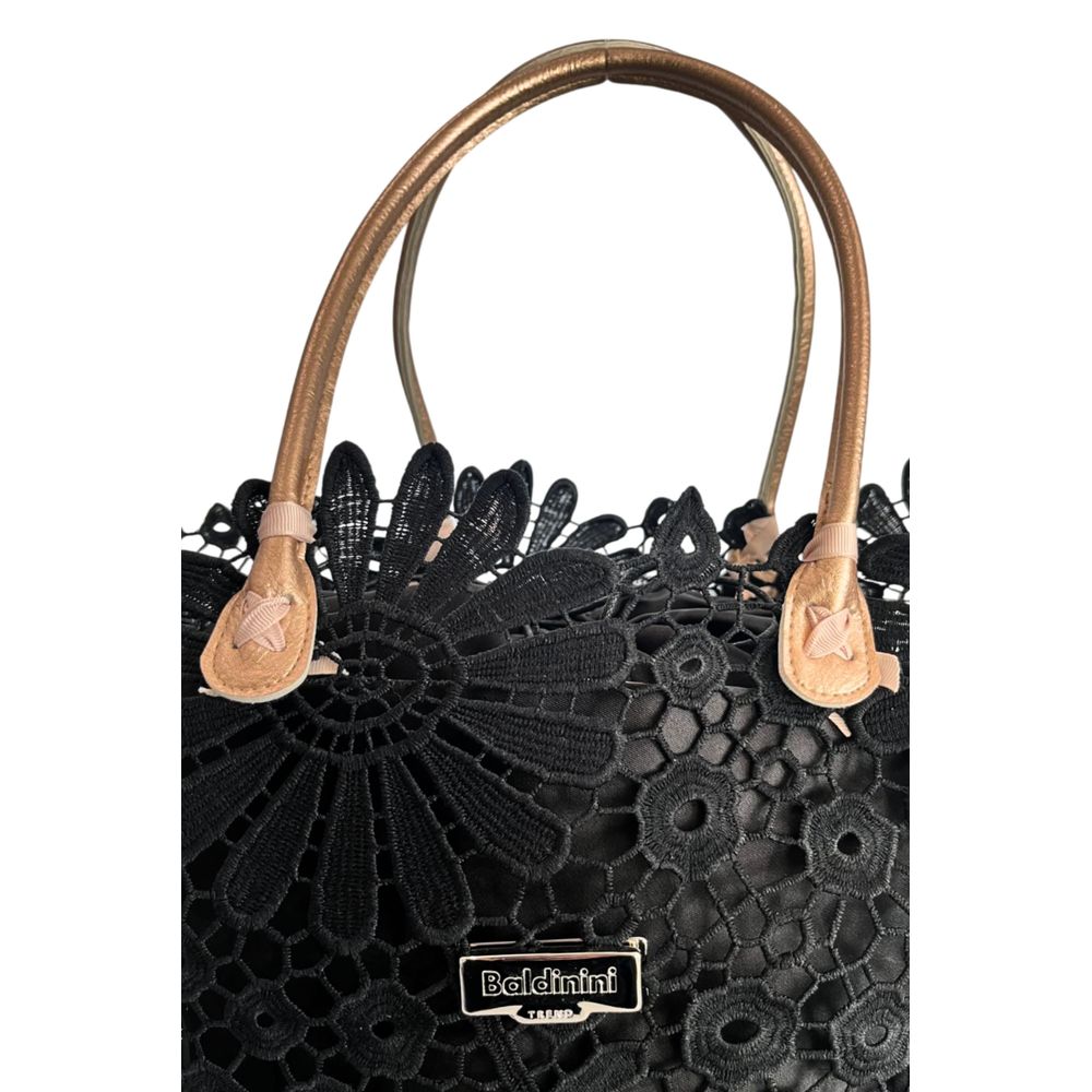 Baldinini Trend Black PU Women Handbag | Regal Royce