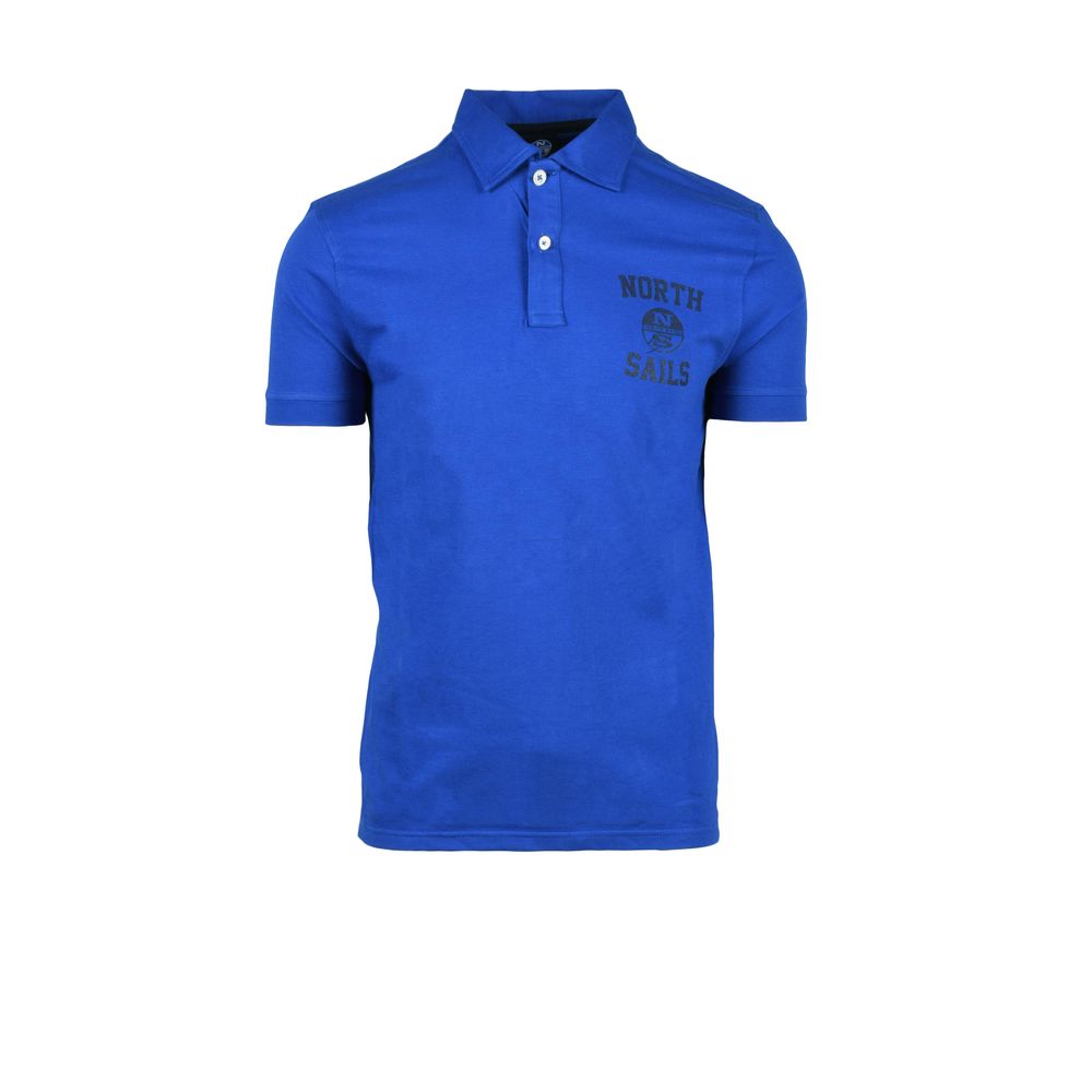North Sails Blue Cotton Polo Shirt | Regal Royce